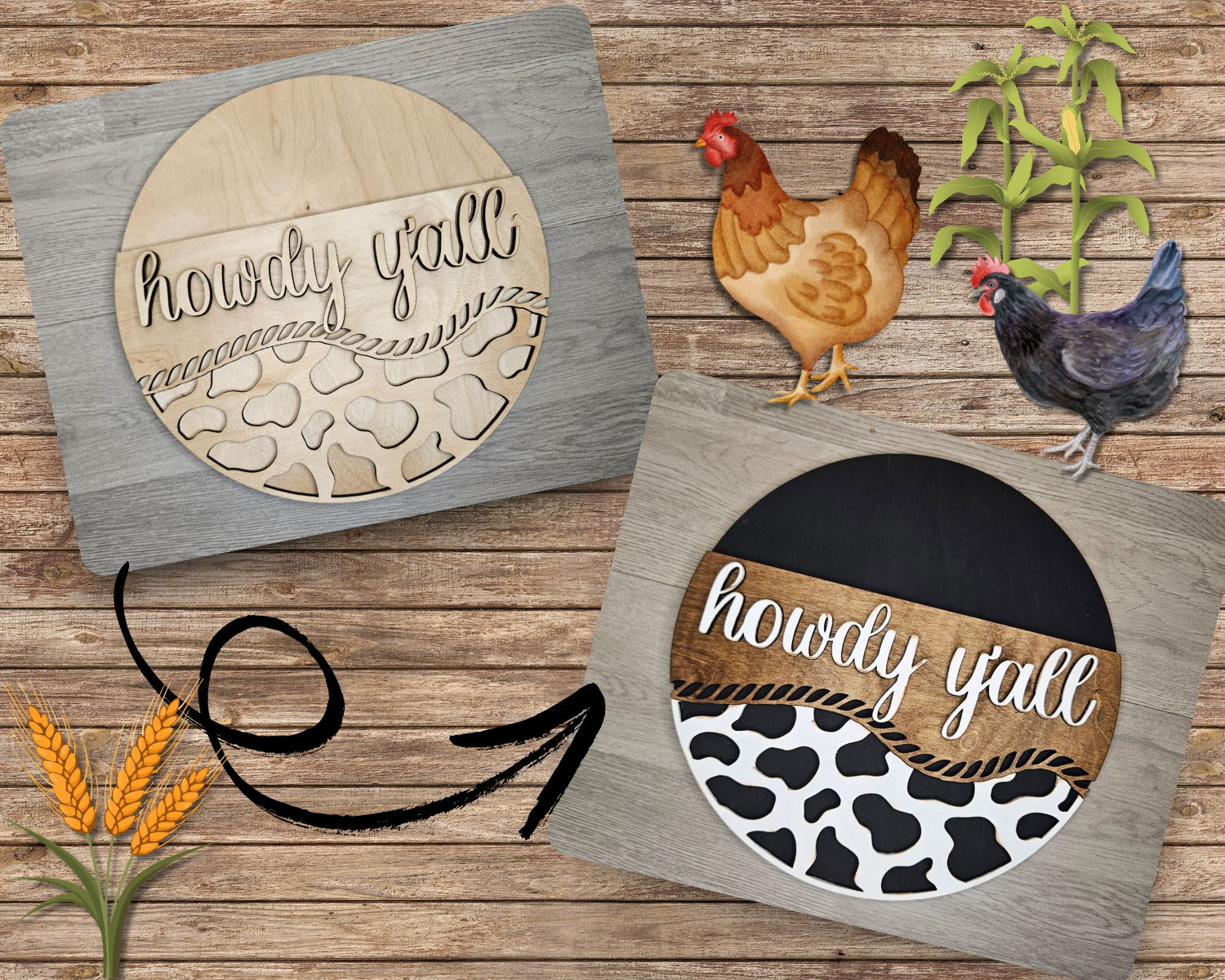 Howdy Farmhouse Sign | #4628 – Craft Kits 2 Go