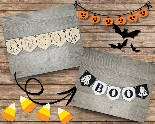 BOO Halloween Bunting | #4589