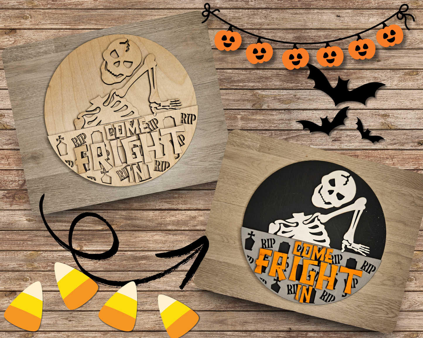 Come Fright In Halloween Sign | #4696