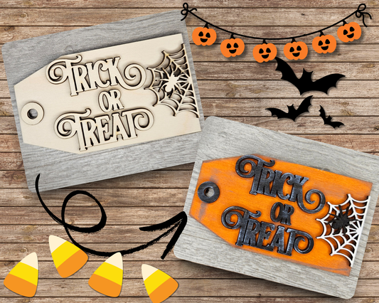 Trick or Treat Halloween Tag | #3924