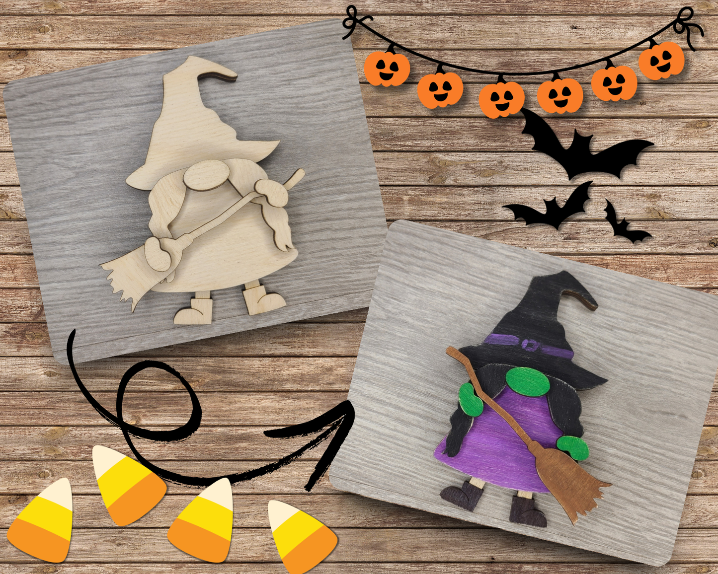 Witch Halloween Gnome | #3343