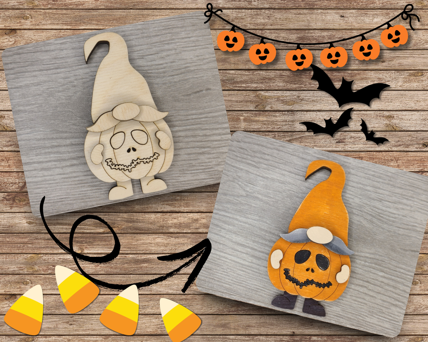 Pumpkin Halloween Gnome | #3346