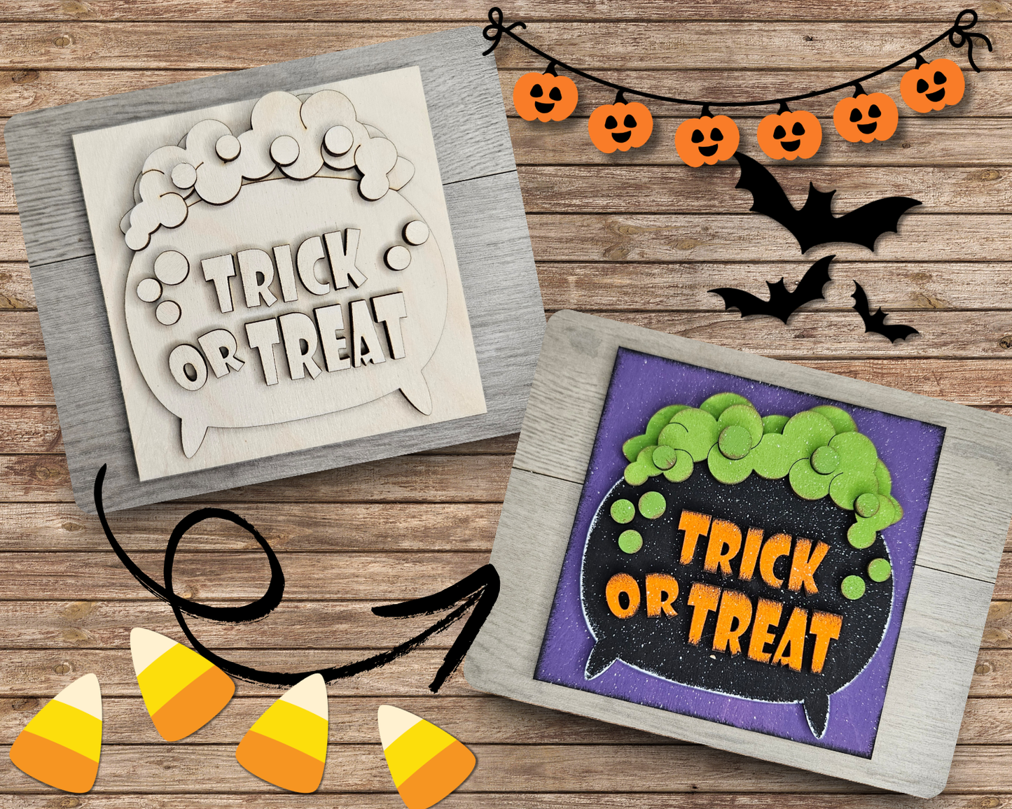 Trick or Treat Cauldron | #4876