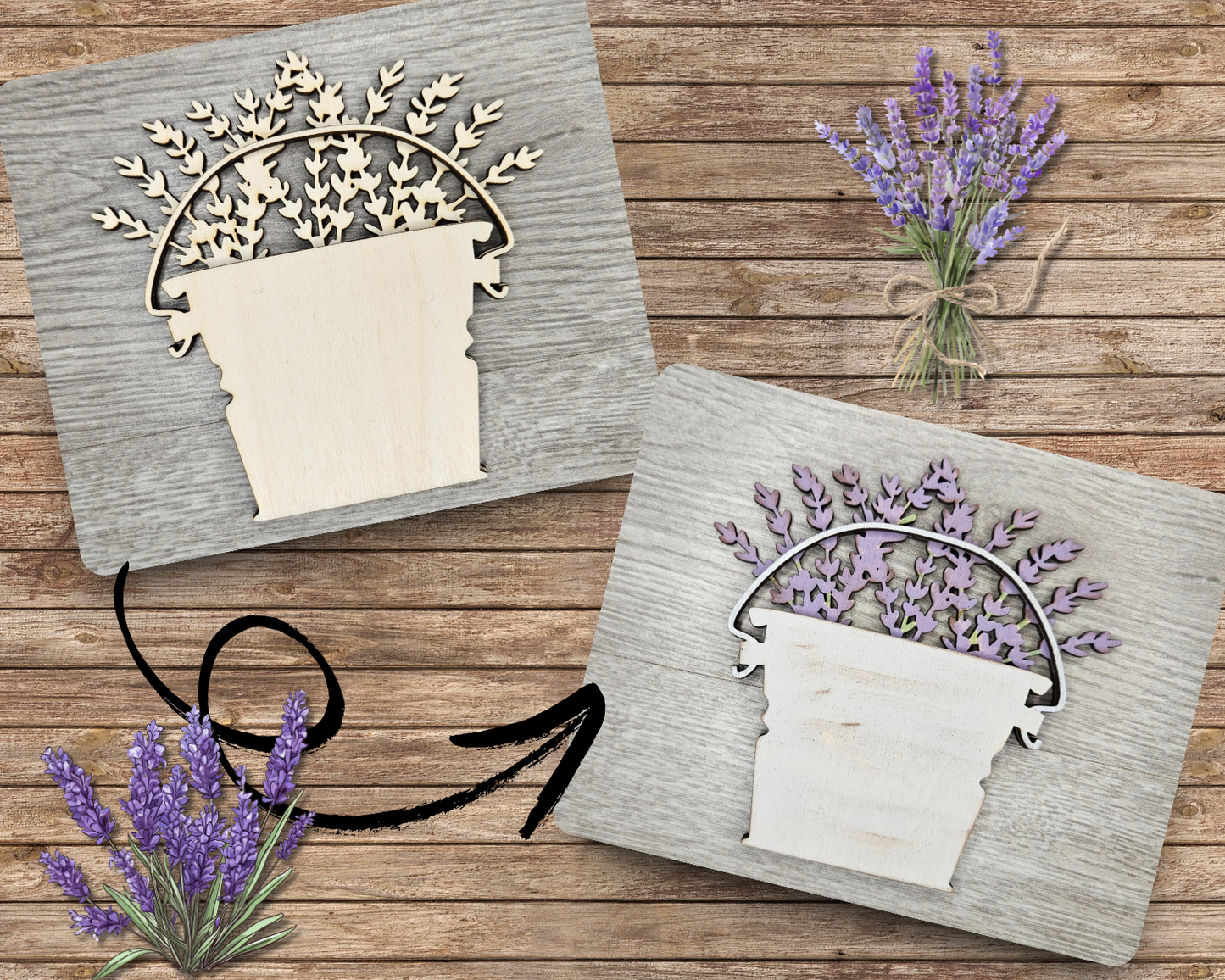 Bucket of Lavender | #4107