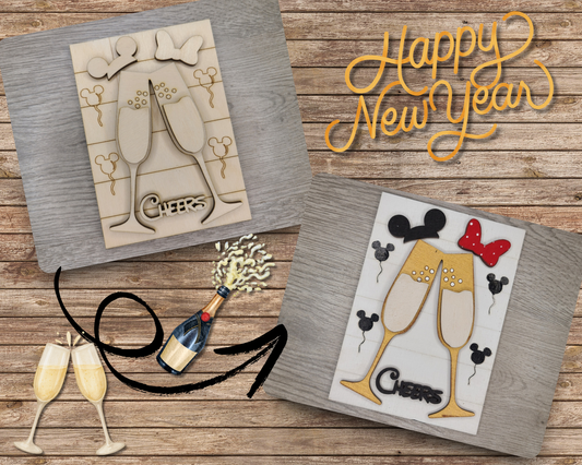 Cheers New Years Sign | #3496