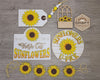 Sunflower Sign | Sunflower Welcome | Summer Crafts | DIY Craft Kits | Paint Party Supplies | #2587