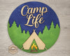 Camp Life | Camping | Outdoors | Summer Decor | Summer Crafts | DIY Craft Kits | Paint Party Supplies | #3682