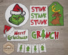 Merry Grinchmas | Grinch | Christmas Decor | Christmas Crafts | Holiday Crafts | DIY Craft Kits | Paint Party Supplies | #3453