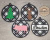 Custom Plaid Christmas Ornament | #2294