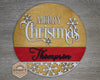 Customized Christmas Sign Décor Christmas Craft Kit DIY Paint kit #3208 - Multiple Sizes Available - Unfinished Wood Cutout Shapes