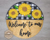 Sunflower Sign | Welcome Sign | Summer Crafts | DIY Craft Kits | Paint Party Supplies | #3051