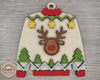Reindeer Ugly Sweater Ornament Christmas Ornament Merry Christmas Ornament DIY Craft Kit Paint kit #3802