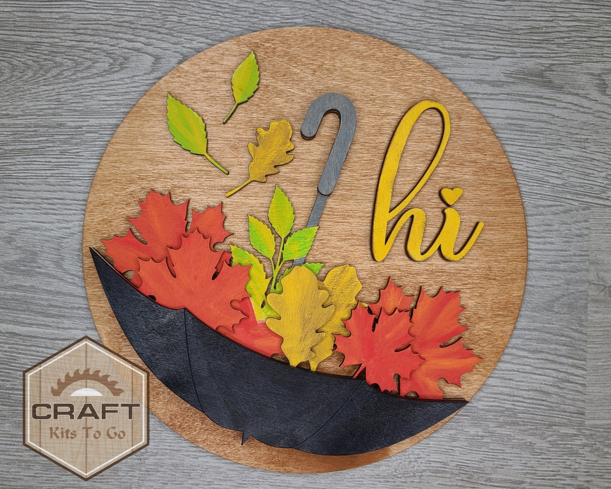 Fall Kit Sign Hello Fall Sign | #2829 – Craft Kits 2 Go