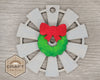 Christmas Farm Windmill Ornament December Craft DIY Craft Kit Paint kit #3821