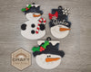 Snowman Ornament Christmas Ornament December Craft DIY Craft Kit Paint kit #3770