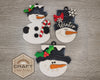 Snowman Ornament Christmas Ornament December Craft DIY Craft Kit Paint kit #3769