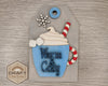 Cocoa Tag | Christmas Tag | Winter Crafts | Christmas Crafts | Holiday Activities | DIY Craft Kits | Paint Party Supplies | #3778
