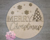 Merry Christmas Sign | Plaid | Christmas Decor | Christmas Crafts | Holiday Activities |  DIY Craft Kits | Paint Party Supplies | #3200