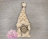 Christmas Gnome Ornament Merry Christmas Ornament DIY Craft Kit Paint kit #3838 - Multiple Sizes Available - Unfinished Wood Cutout Shapes