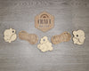Baseball Peanuts & Popcorn Bunting Banner Craft Kit for Adults #2755 - Multiple Sizes Available - Unfinished Wood Cutout Shapes