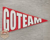 Baseball Go Team Cheer Banner Paint Kit Party Paint Kit #2752 - Multiple Sizes Available - Unfinished Wood Cutout Shapes