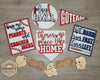 Hit Hard Sign | Home Sweet Home Sign | Baseball Sign | Baseball Crafts | Sports Sign | DIY Craft Kits | Paint Party Supplies | #2751