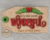 Most Wonderful time of year Tag | Christmas Decor | Christmas Crafts | Holiday Activities |  DIY Craft Kits | Paint Party Supplies | #3920