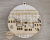 Town of Bethlehem Christmas Ornament Nativity Ornament Holiday DIY Craft Kit Paint kit #3875