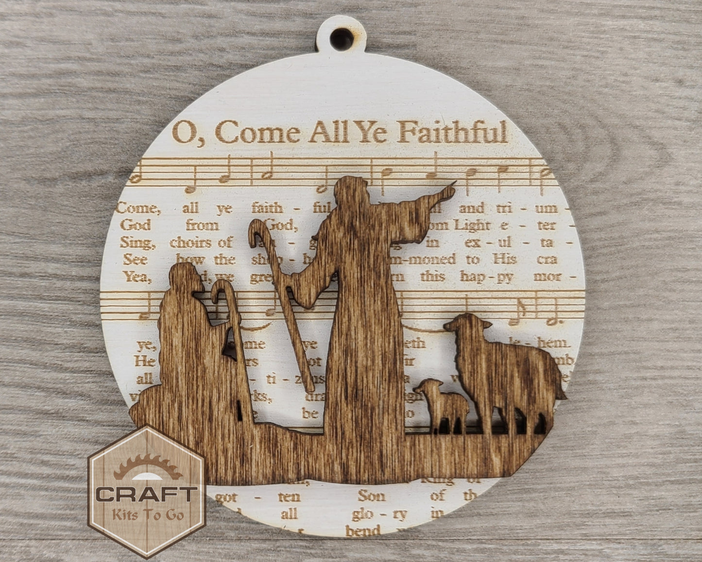O Come all ye Faithful Ornament | #3877