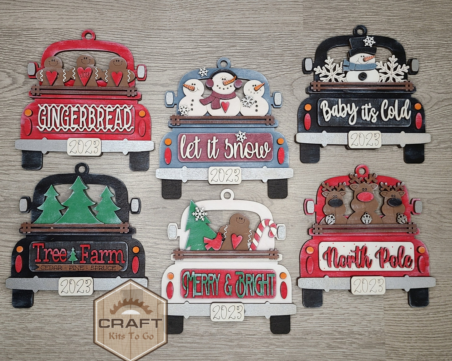 Snowman Truck Ornament | #3928