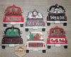 Gingerbread Ornament Christmas Truck Ornament Holiday DIY Craft Kit Paint kit #3937