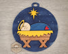 Baby Jesus Ornament Nativity Christmas Ornament Baby Jesus Ornament Holiday DIY Craft Kit Paint kit #3892