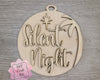 Silent Night Nativity Christmas Ornament Baby Jesus Ornament Holiday DIY Craft Kit Paint kit #3889