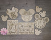 Bunting | Banner | DIY Craft Kits | Paint Party Supplies | #3501 - Multiple Sizes Available - Unfinished Wood Cutout Shapes
