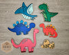 Dinosaur Set Wood shape cutouts Dinosaurs DIY Paint kit #2248 - Multiple Sizes Available - Unfinished Wood Cutout Shapes