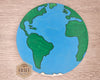 Earth Cutout | Space | Outer Space | Kids Crafts | Wood Shape Cutout | #2226 - Multiple Sizes Available - Unfinished Wood Cutout Shapes