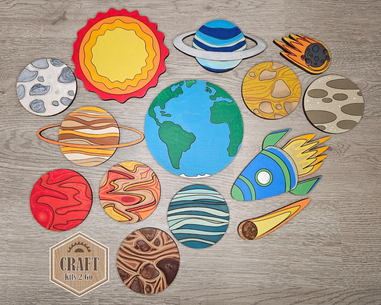 Meteor Cutout | Space | Outer Space | Kids Crafts | Wood Shape Cutout | #2230 - Multiple Sizes Available - Unfinished Wood Cutout Shapes