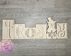 Frosty Word Block | Winter | Snowman | DIY Winter Crafts | Paint Kit | #2408 - Multiple Sizes Available - Unfinished Wood Cutout Shapes