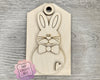 Easter Bunny Tag | Easter Sign | Easter Crafts | Springtime | DIY Craft Kits | DIY Paint Party Supplies | #3985 Multiple sizing available