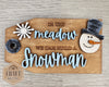 Build a Snowman Tag | Snowman| Winter Crafts | DIY Snowman Craft Kits | Paint Party Kit | #3919 - Multiple Sizes Available - Unfinished Wood Cutout Shapes