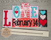 Love Wording | Valentine Sign | Valentine's Day Crafts | DIY Craft Kit | Paint Party Supplies | Feb 14 | #3965