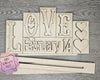 Love Wording | Valentine Sign | Valentine's Day Crafts | DIY Craft Kit | Paint Party Supplies | Feb 14 | #3965