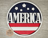 **SHOW OVERSTOCK SALE** 4 inch America Round  #2260