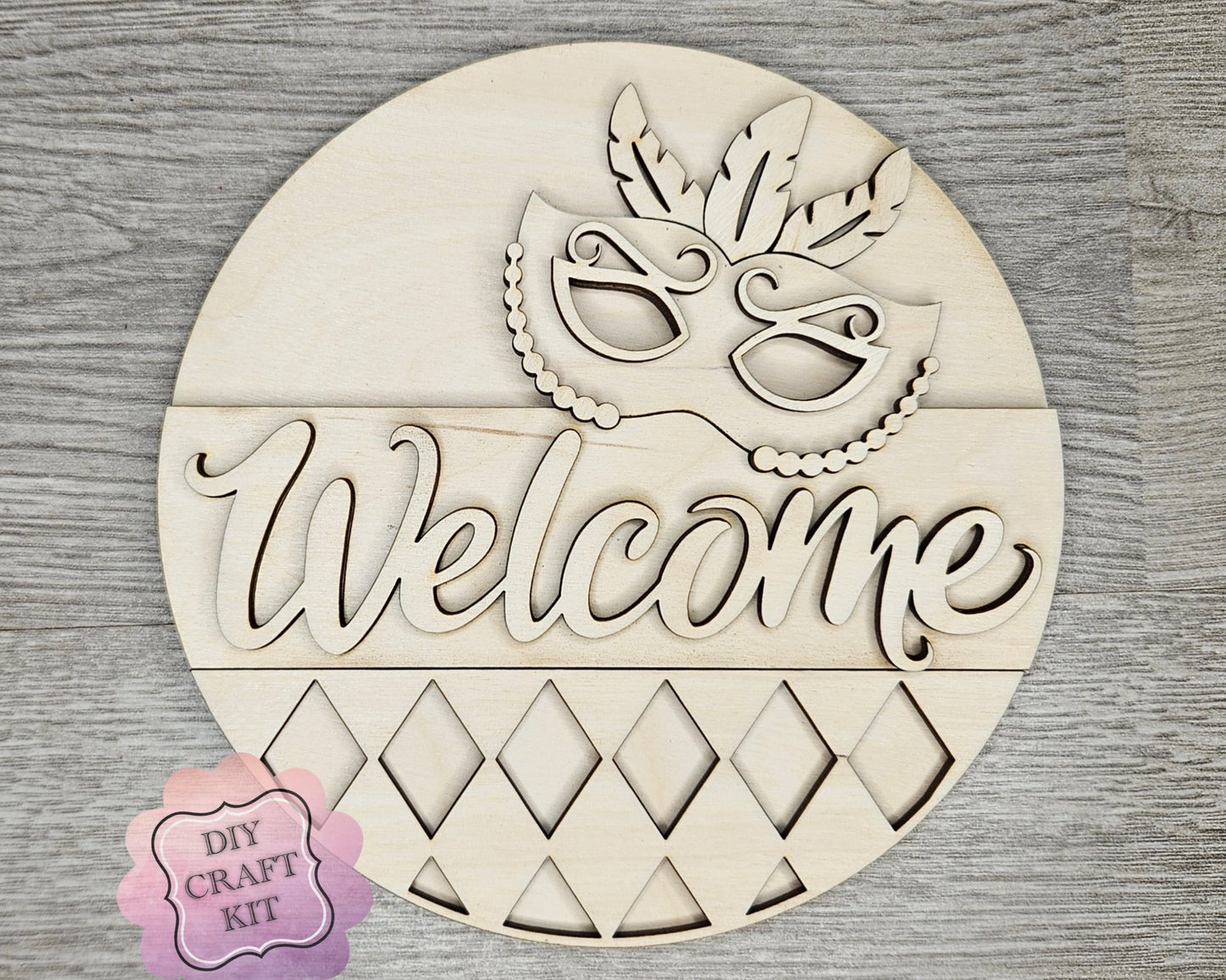 Mardi Gras Welcome Sign | #4036