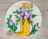 Hello Spring Sign | Tulips | Springtime | Spring Décor | Spring Crafts | DIY Craft Kits | Paint Party Supplies | #3950