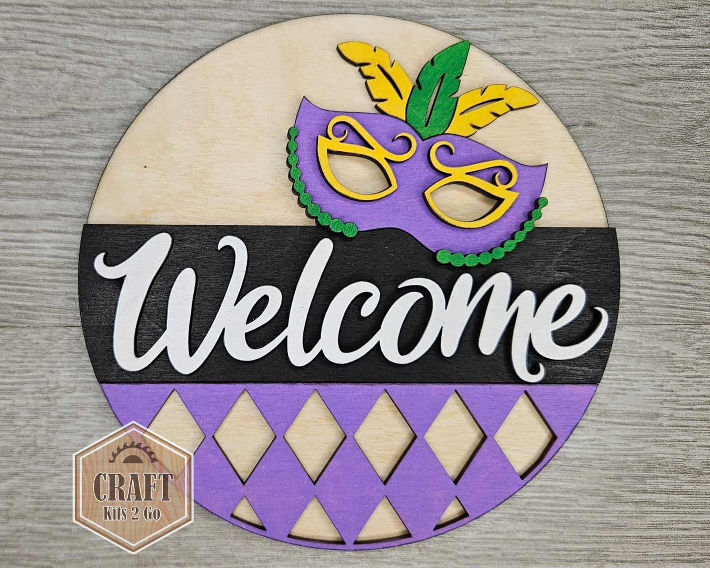 Mardi Gras Welcome Sign | #4036