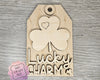 Lucky Charm Tag | ST. Patrick's Day Crafts | Gift Tags | DIY Craft Kits | Paint Party Supplies | #4019