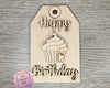 Birthday Cupcake Tag | Celebration | Birthday Party | DIY Craft Kits | Paint Party Supplies | Birthday Decorations | #4027