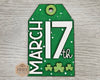 March 17th Tag | ST. Patrick's Day Crafts | Gift Tags | DIY Craft Kits | Paint Party Supplies | #4018
