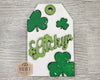 Lucky Shamrock Tag | ST. Patrick's Day Crafts | Gift Tags | DIY Craft Kits | Paint Party Supplies | #4017